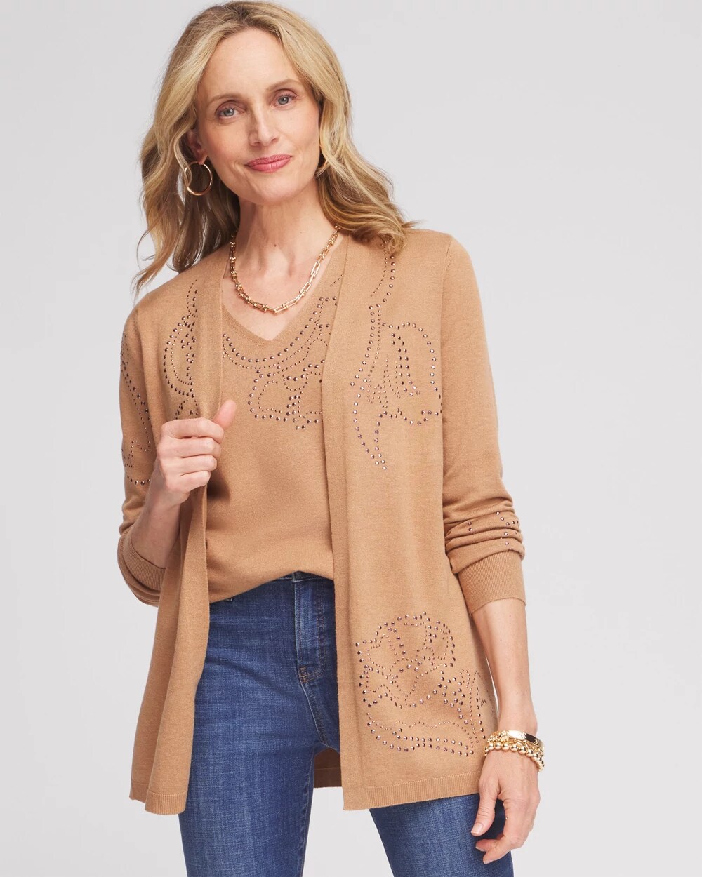 Floral Heatset Cardigan | Chico's Floral Heatset Cardigan | Chico's
